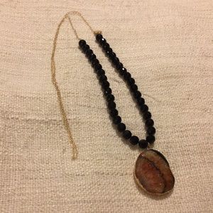 Long, stone Necklace